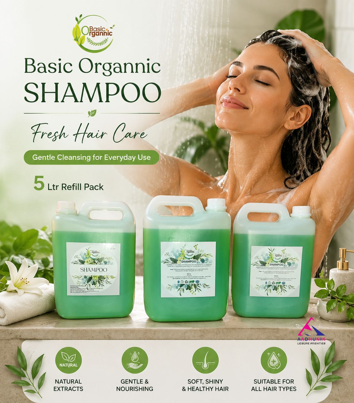 Basic Organnic Shampoo 5Ltr CAN - Image 3