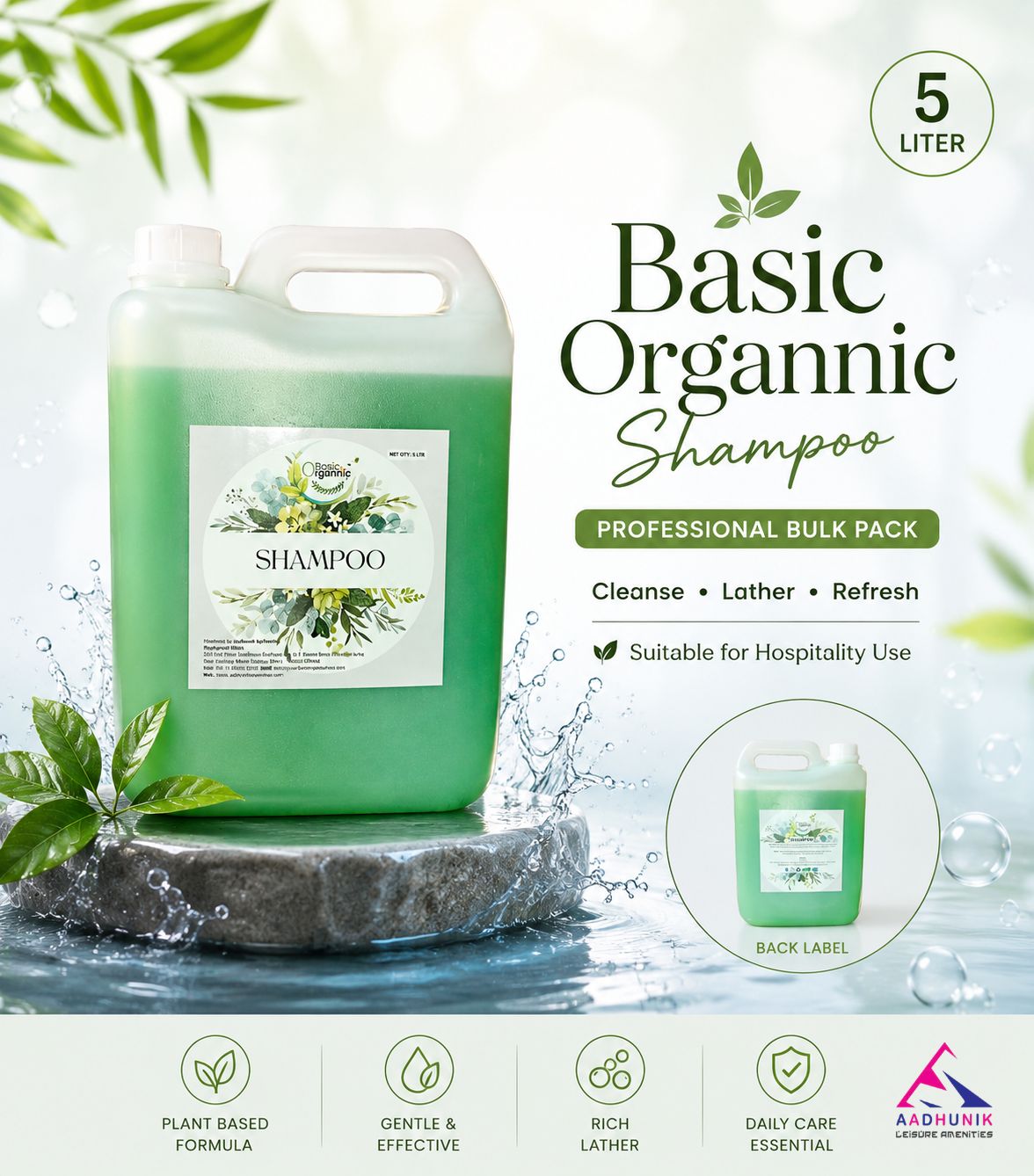 Basic Organnic Shampoo 5Ltr CAN - Image 7