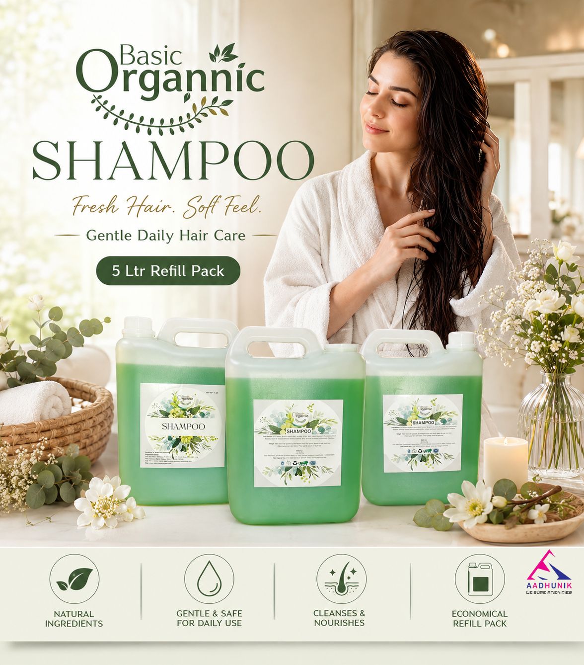 Basic Organnic Shampoo 5Ltr CAN - Image 9