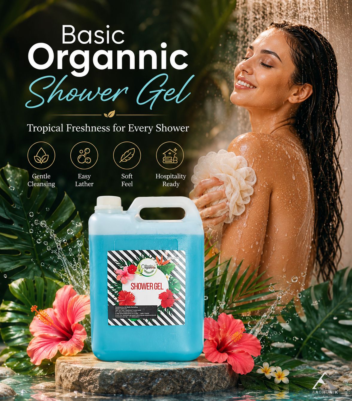 Basic Organnic Shower Gel 5Ltr CAN - Image 3